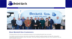 Desktop Screenshot of beckettgasco.com